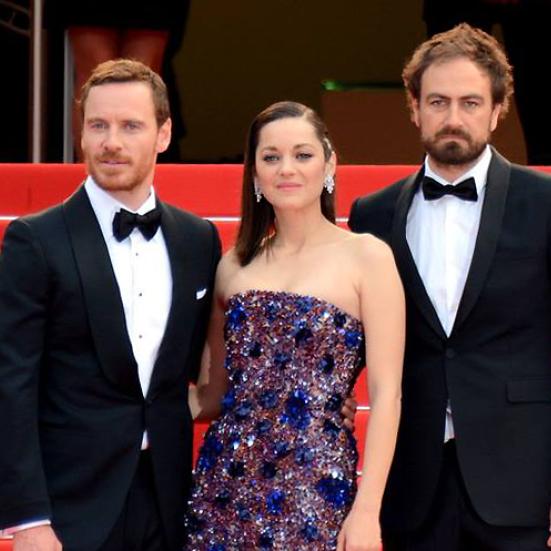 Michael Fassbender, Marion Cotillard og Justin Kurzel ved Cannes film festival 2015