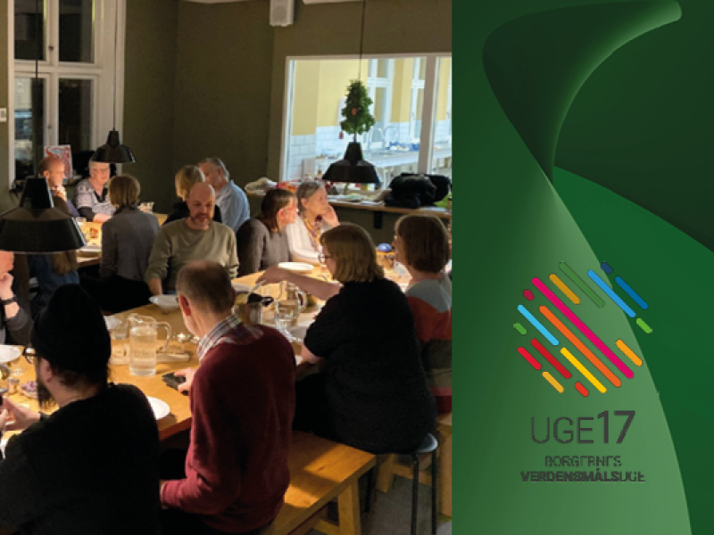 Folk der spiser sammen