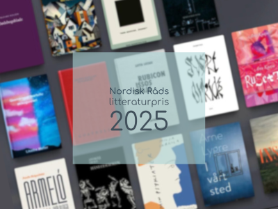 Foto af de nominerede bøger til Nordisk Råds Litteraturpris