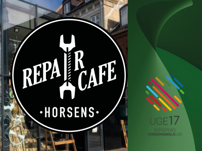 Repair Cafe-logo og uge 17-logo