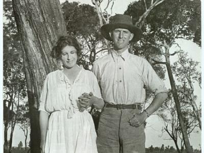 Karen Blixen og hendes bror Thomas Dinesen, på baronessens afrikanske farm