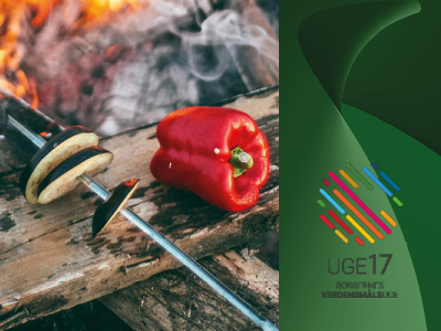 Grønsager over bål