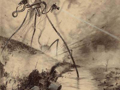 Martiansk tripode angriber
