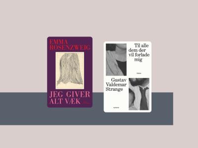 Forsider af bøger, som fik debutantpriserne