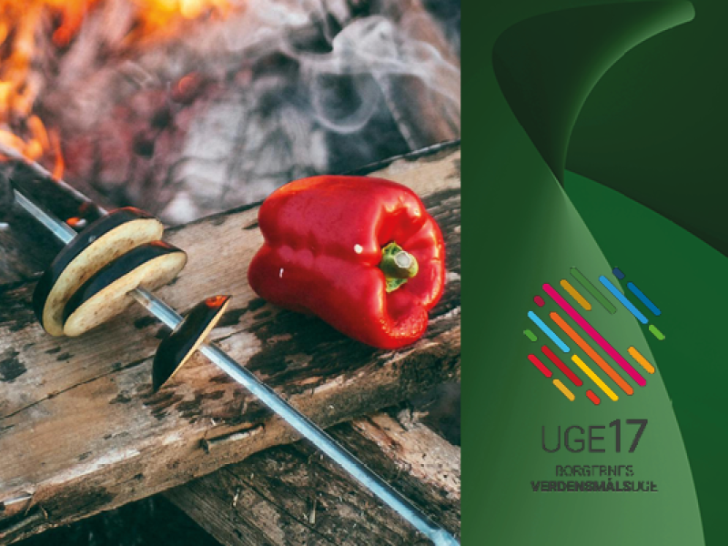 Grønsager over bål