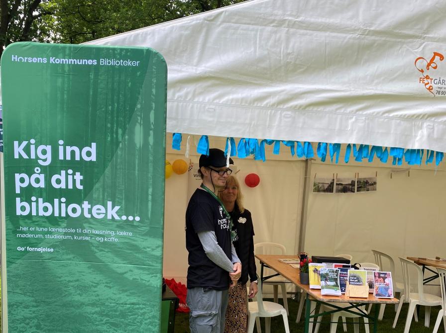 Telt og bibliotekslogo