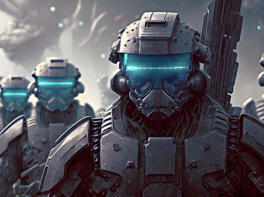 Truende robotsoldater