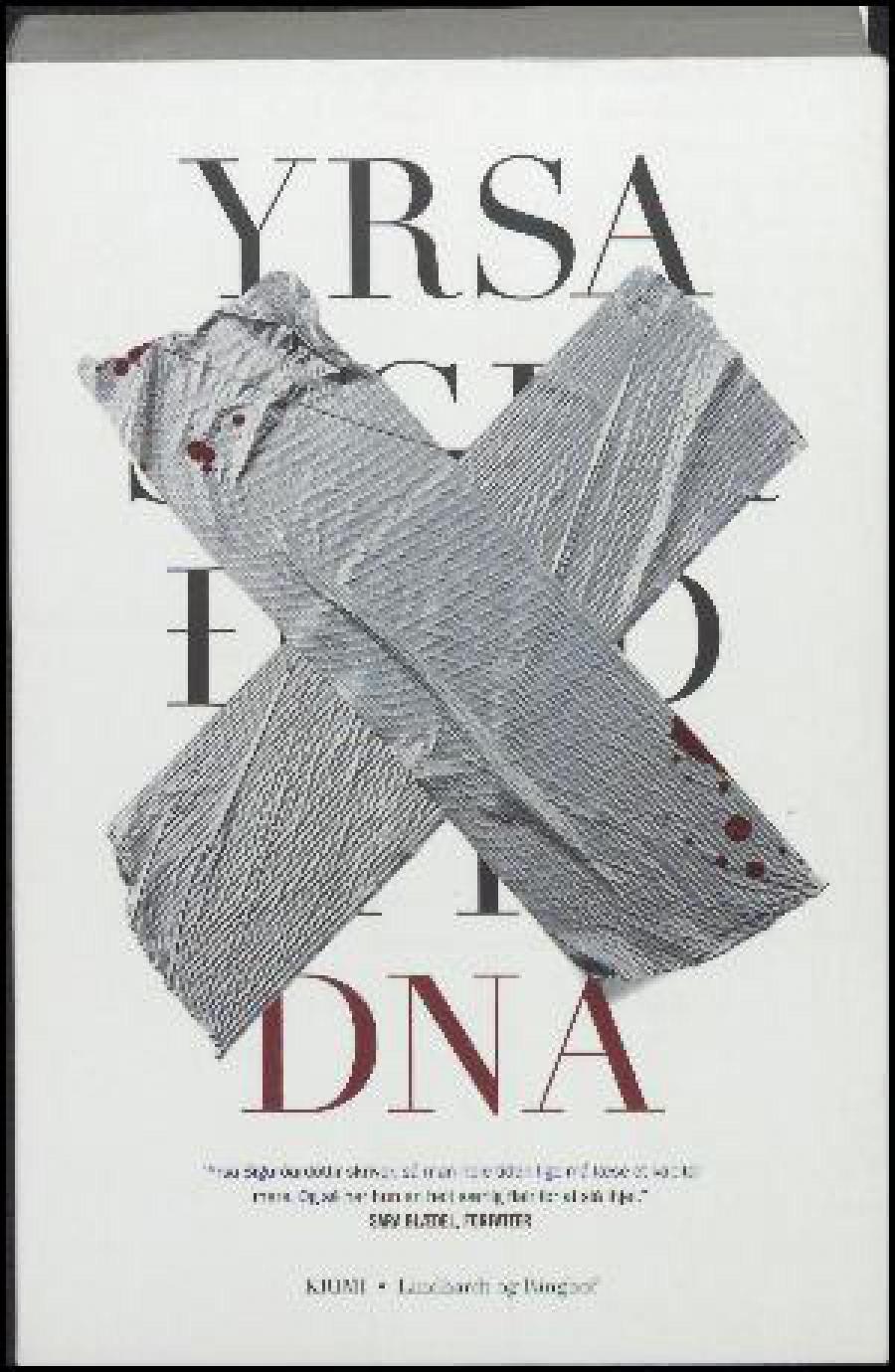 Forsiden på Yrsa Sigurðardóttirs roman "DNA"