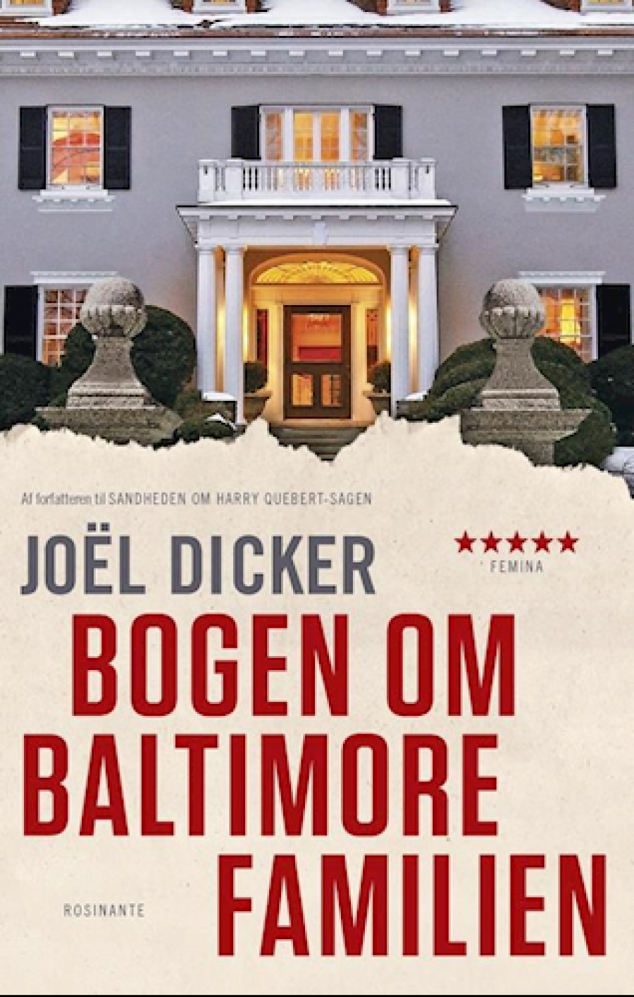 Forsiden på "Bogen om Baltimore familien" af Joël Dicker 