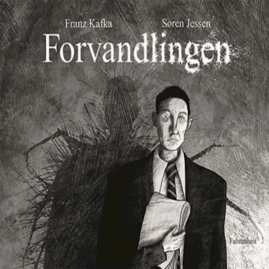 Forside til bogen Forvandlingen af Franz Kafka Søren Jessens graphic novel-fortolkning