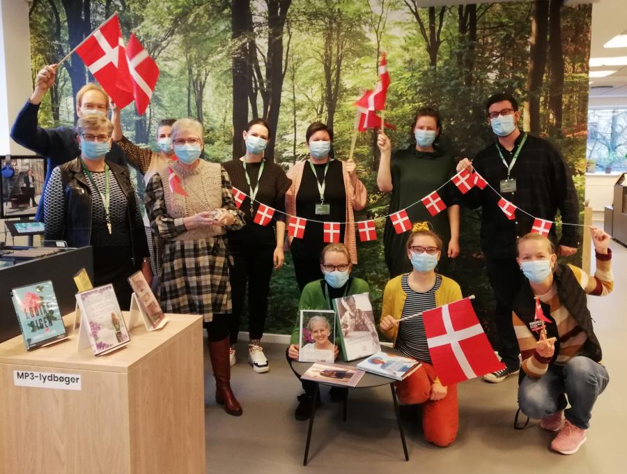 Horsens kommunes biblioteker ønsker dronning Margrethe tillykke med 50 års regentsjubilæet